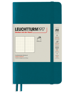 LEUCHTTURM1917 Soft Cover - Pocket (A6) - Dotted - Pacific Green