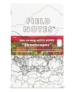 FIELD NOTES Streetscapes Sketchbook - Los Angeles + Chicago - Set of 2 - Pocket Plus  (10.8 x 16.5cm) - Plain pages