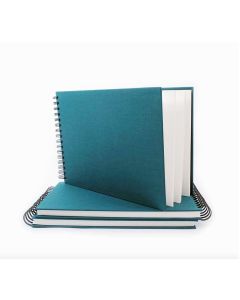 SEAWHITE OF BRIGHTON Hardback Watercolour Sketchbook (Green Cover) - 225gsm - 35 Sheets - A4