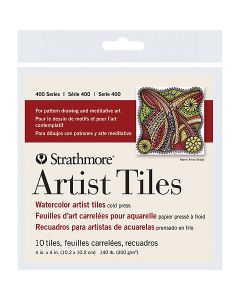 STRATHMORE Artist Tiles - Watercolour (300gsm) - 4 x 4" - 10 Sheets