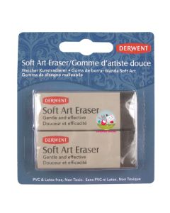 DERWENT Soft Art Eraser - Black - 2 Pack