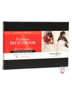 Stillman & Birn ALPHA Sketchbook - Hardbound - A5+ Landscape (9 x 6") - 150gsm - 62 Sheets