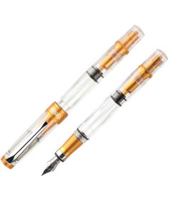 TWSBI Diamond 580ALR Sunset Yellow Fountain Pen - Clear body with Yellow trim - EF Nib 