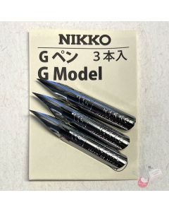 TACHIKAWA NIKKO G Model Manga Pen Nib - Pack of 3