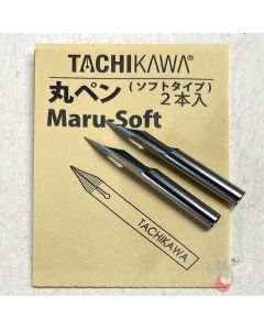 TACHIKAWA Deluxe Comic Pen Nib - Maru Soft Model - Pack of 2