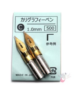 TACHIKAWA Calligraphy Nib - Type C (Sharp) - 1mm - Pack of 2