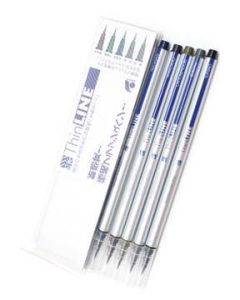 AKASHIYA SAI ThinLine Brush Pen - Extra Fine - Set 5 