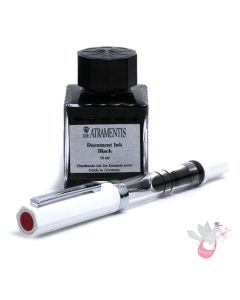 TWSBI Eco Sketch Kit (pen, fine nib & choice of waterproof ink colour) - Clear / White