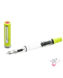 TWSBI Eco-T Fountain Pen - Clear / Yellow-Green - Fine Nib  