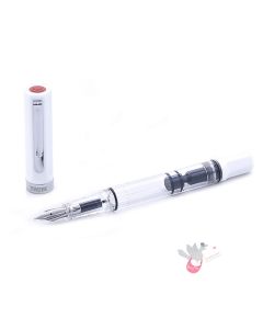 TWSBI Eco Fountain Pen - Clear / White - Fine Nib