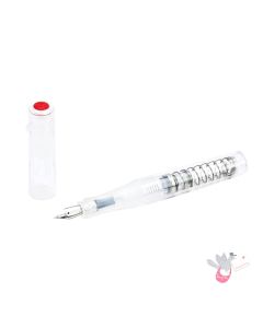 TWSBI GO Fountain Pen - Spring Load Mechanism - Clear - 1.1 Italic (stub) Nib