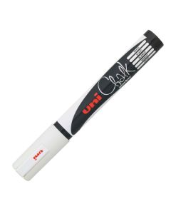 UNI Chalk Marker (non porous surfaces) - Bullet Tip - 2.5mm - White