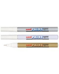 UNI Permanent Paint Markers PX-203 - Extra Fine (0.8mm) - 3 Colours