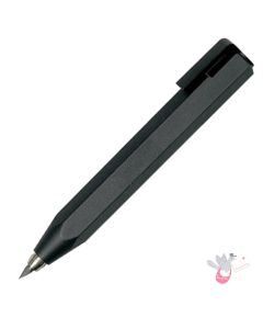 WORTHER Shorty Mechanical Pencil 3.15mm - Soft Grip - Black with Black Clip 