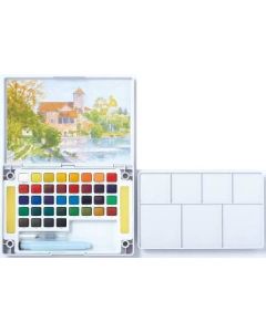 SAKURA Koi Water Colour Pocket Field Sketch Box / Kit - 36 Colours