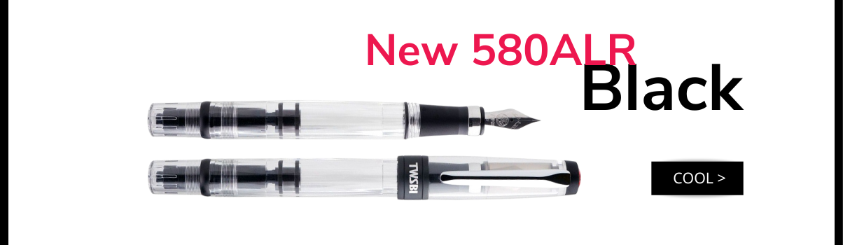 New TWSBI 580ALR Black / Clear
